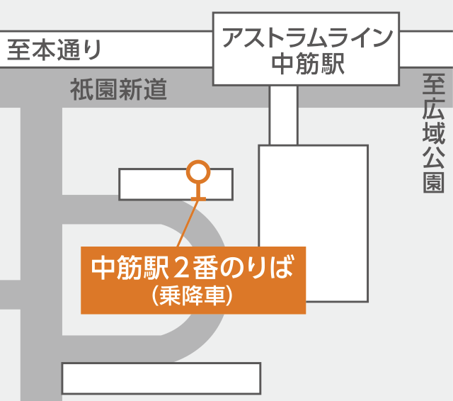 ドリームスリーパー 中筋駅地図